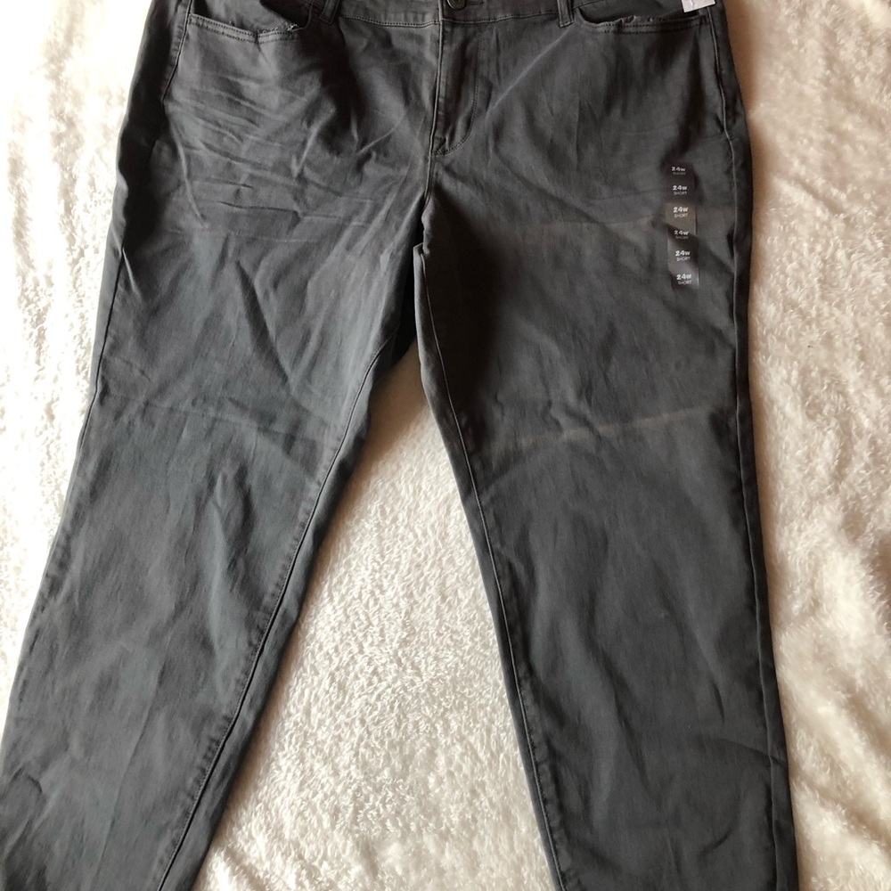 Maurices Dark Gray Skinny Jeans